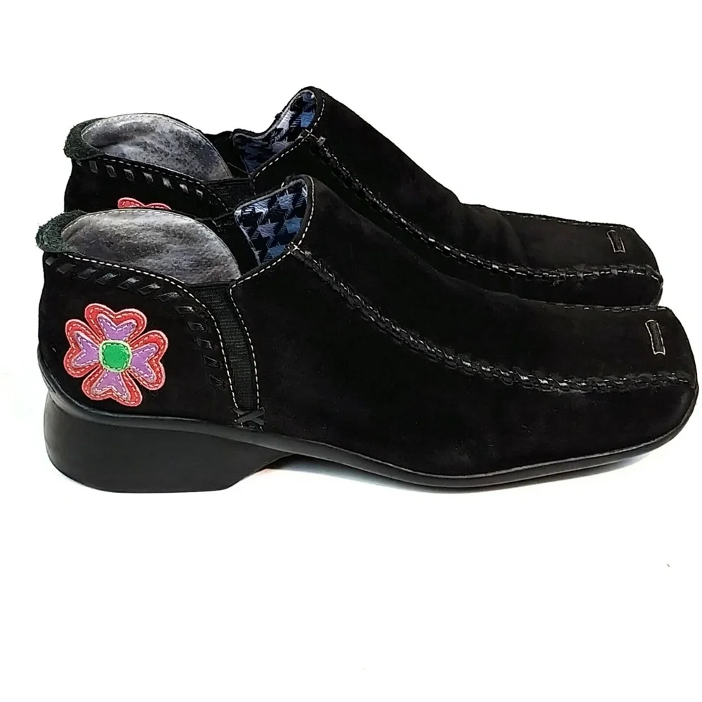 Indigo by Clarks Black Suede Shoes - Picture 2 of 6